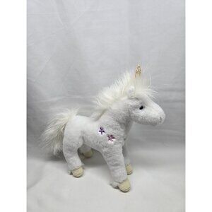 Douglas White Unicorn Plush Stuffed Animal Floral Pax Horse 9 Inch 2017